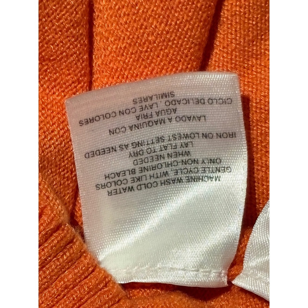 Jones Wear Womens Orange Open Front Draped Cardigan Sweater Size S Rayon Blend - Picture 5 of 9
